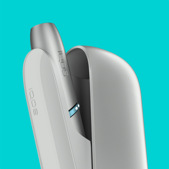 Silver IQOS Originals ONE heated tobacco device.